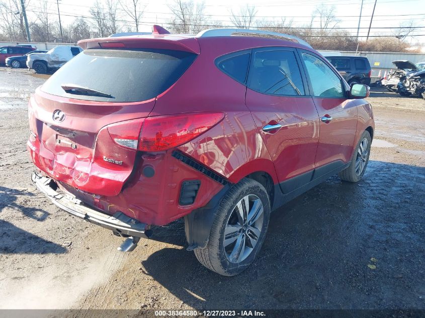 2014 Hyundai Tucson Limited VIN: KM8JU3AG2EU807802 Lot: 38364580