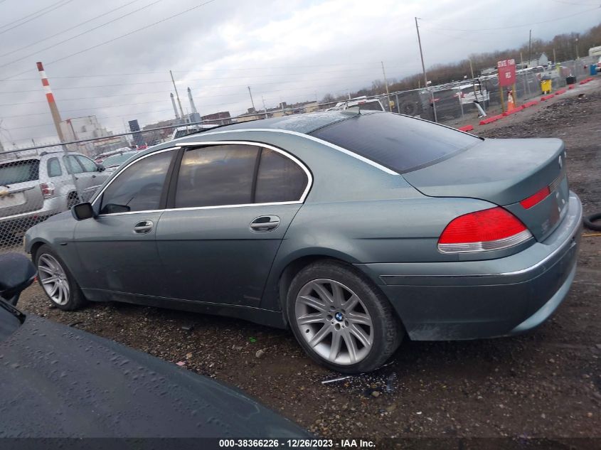 2003 BMW 745Li VIN: WBAGN63453DR14370 Lot: 38366226