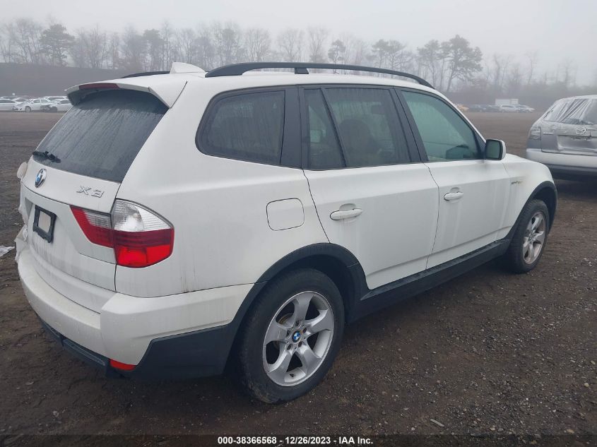 2007 BMW X3 3.0Si VIN: WBXPC93497WF06707 Lot: 38366568