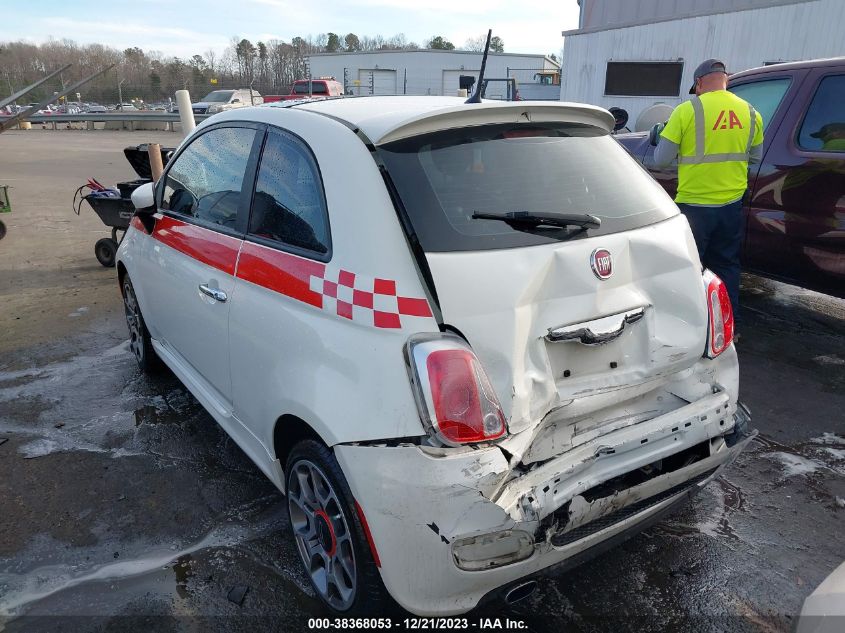 2013 Fiat 500 Sport VIN: 3C3CFFBR4DT628408 Lot: 38368053