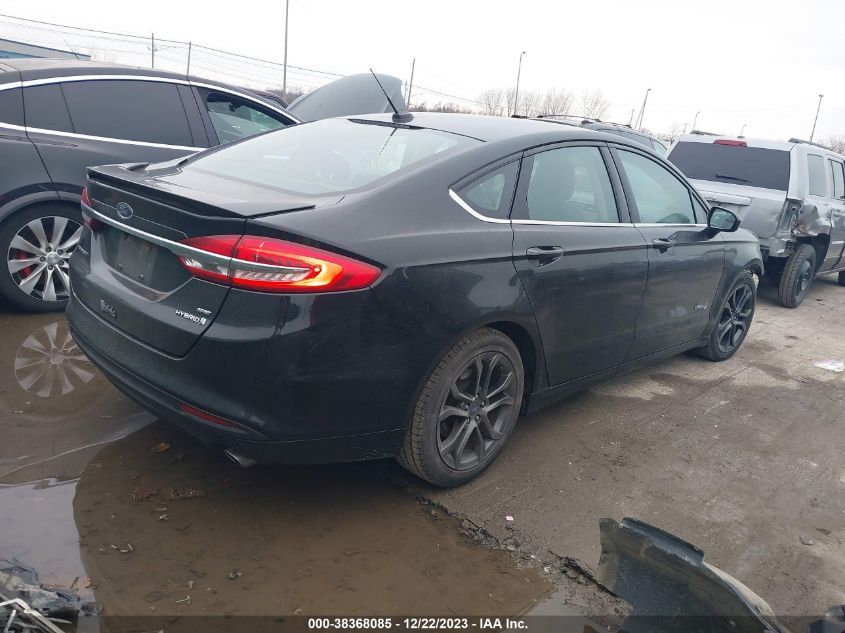 2018 Ford Fusion Hybrid Se VIN: 3FA6P0LU6JR124883 Lot: 38368085