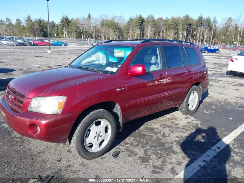 2005 Toyota Highlander Limited V6 VIN: JTEEP21A450080068 Lot: 38368397