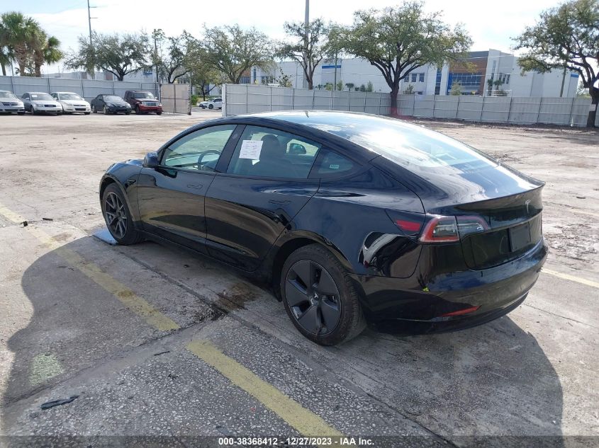 2023 Tesla Model 3 Rear-Wheel Drive VIN: 5YJ3E1EAXPF436159 Lot: 38368412