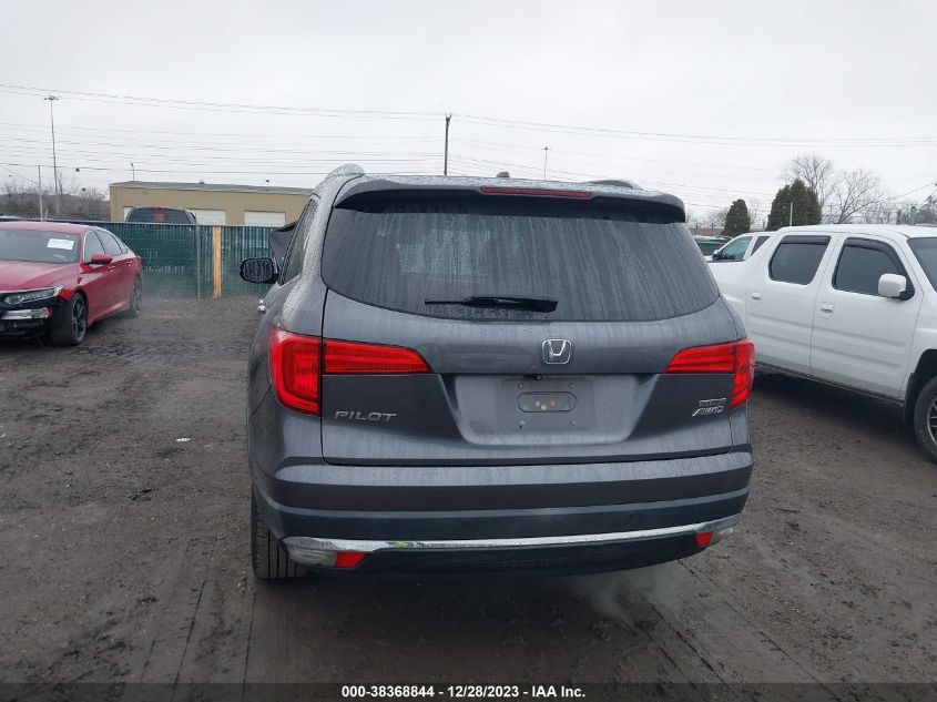 2016 Honda Pilot Touring VIN: 5FNYF6H99GB035123 Lot: 38368844