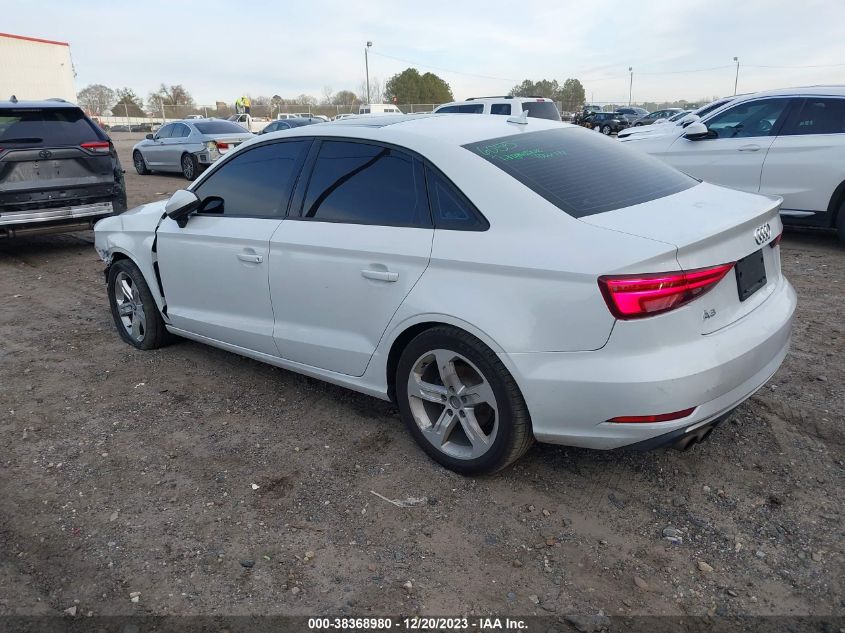 2018 Audi A3 2.0T Premium/2.0T Tech Premium VIN: WAUAUGFF1J1071021 Lot: 38368980