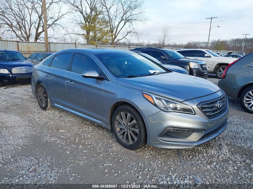 2015 Hyundai Sonata Sport VIN: 5NPE34AF1FH124782 Lot: 38369067