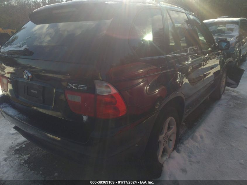 2003 BMW X5 3.0I VIN: 5UXFA53563LV92114 Lot: 40709170