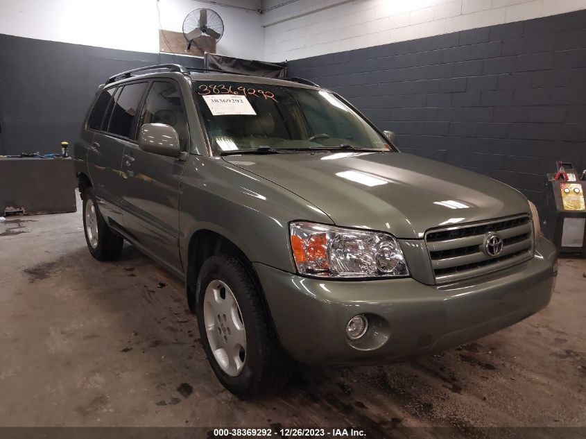 2007 Toyota Highlander Limited V6 VIN: JTEEP21A070230664 Lot: 38369292