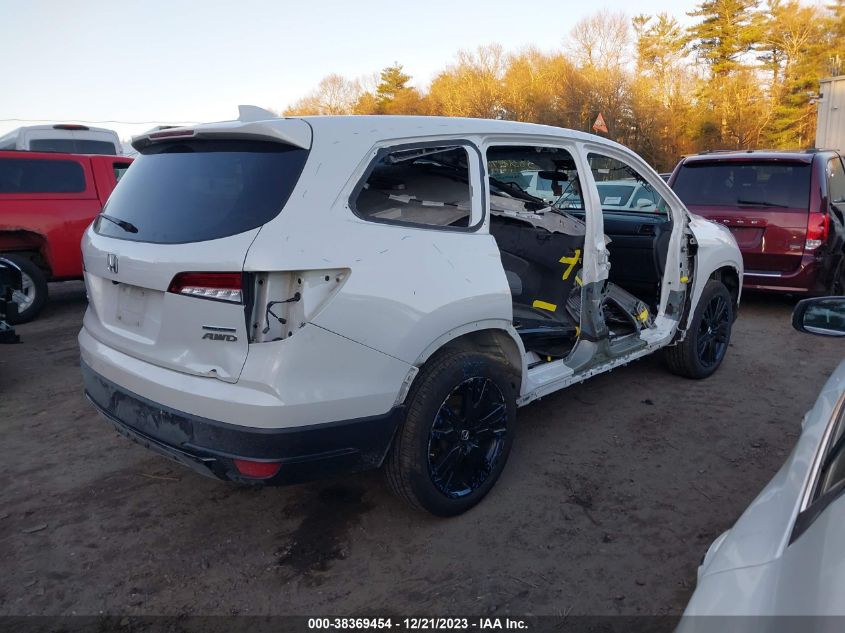 2022 Honda Pilot Awd Special Edition VIN: 5FNYF6H22NB069758 Lot: 38369454