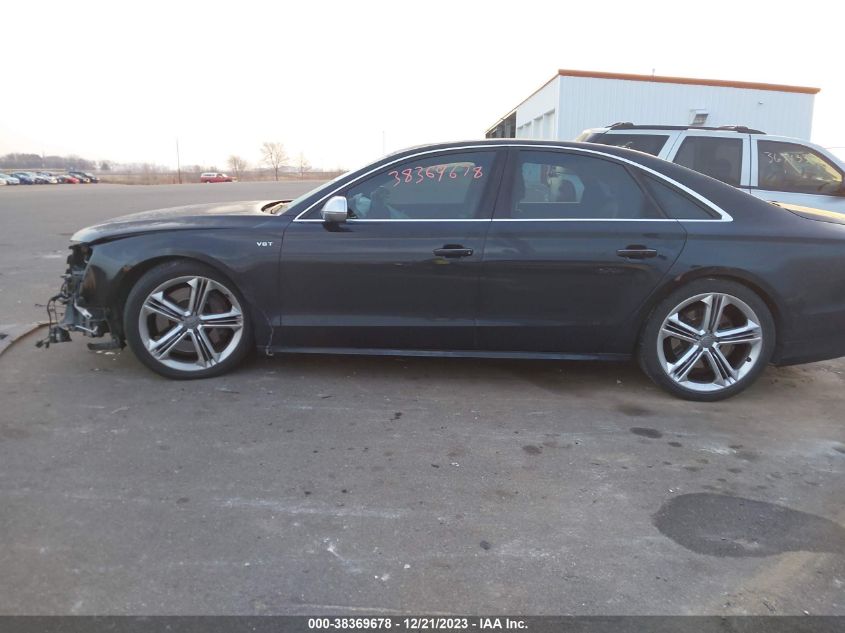 2014 Audi S8 4.0T VIN: WAUD2AFD0EN006965 Lot: 38369678