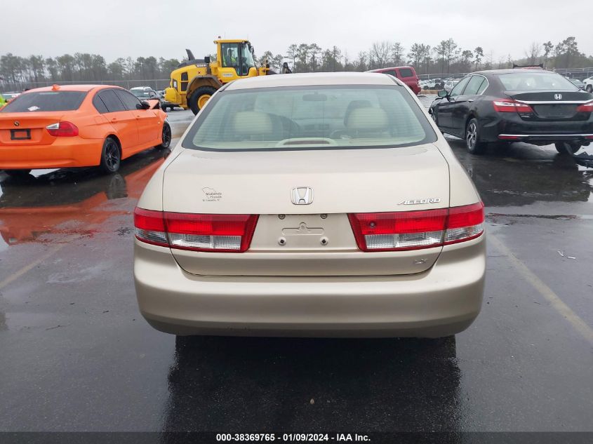 1HGCM56383A142421 2003 Honda Accord 2.4 Lx