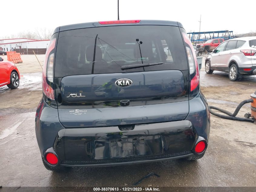 2016 Kia Soul + VIN: KNDJP3A51G7386988 Lot: 38370613