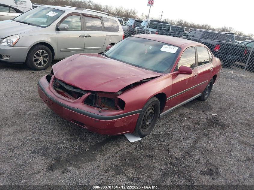 2005 Chevrolet Impala VIN: 2G1WF52E559208458 Lot: 38370734