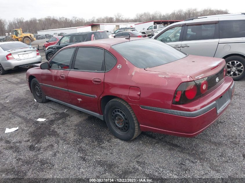 2005 Chevrolet Impala VIN: 2G1WF52E559208458 Lot: 38370734