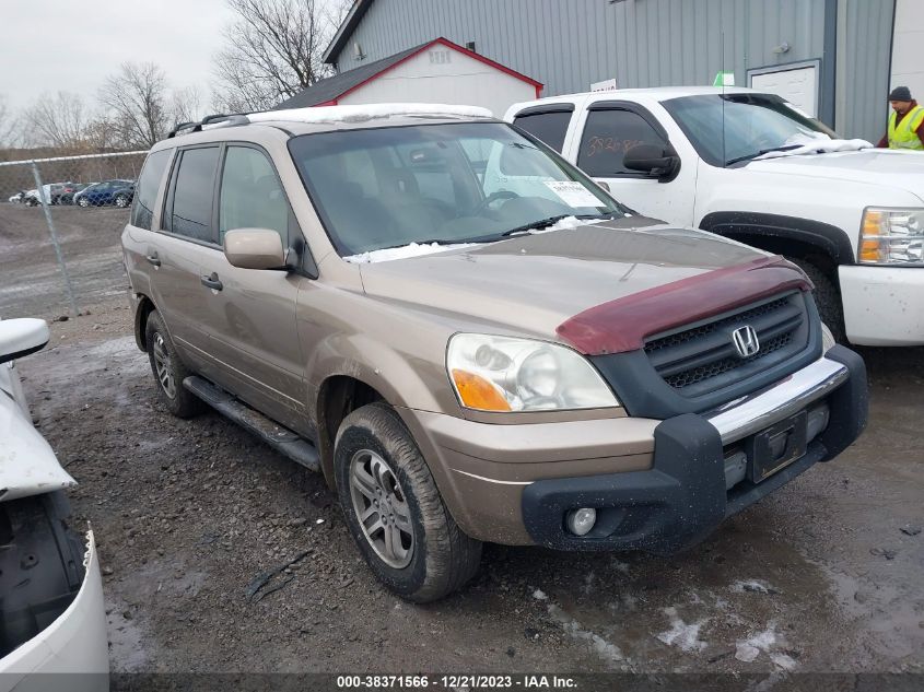 2004 Honda Pilot Ex-L VIN: 2HKYF18544H574486 Lot: 38371566