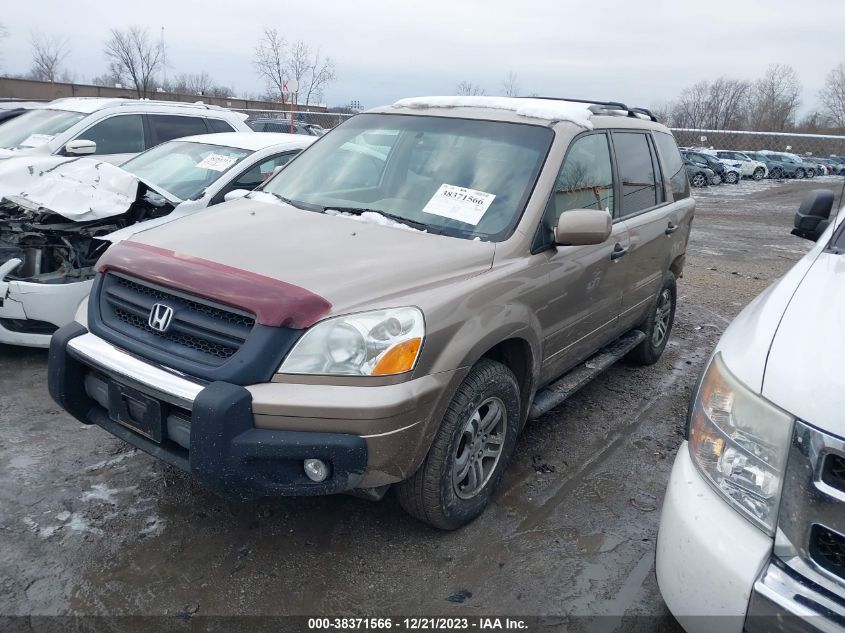 2004 Honda Pilot Ex-L VIN: 2HKYF18544H574486 Lot: 38371566