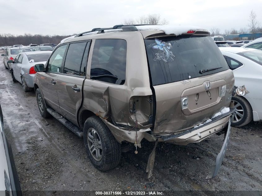 2004 Honda Pilot Ex-L VIN: 2HKYF18544H574486 Lot: 38371566