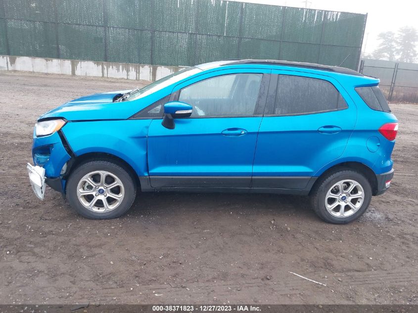 2020 Ford Ecosport Se VIN: MAJ6S3GLXLC334261 Lot: 38371823