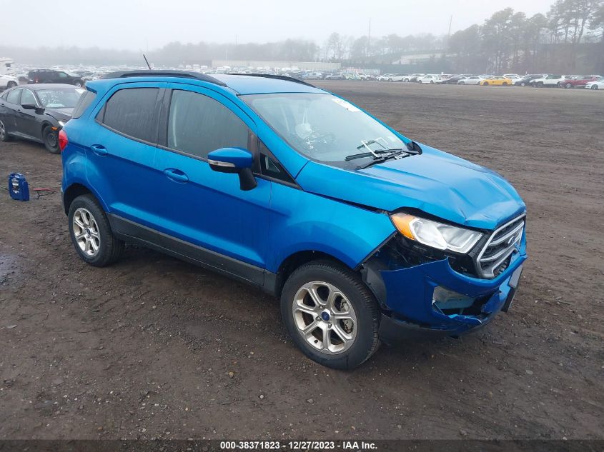 2020 Ford Ecosport Se VIN: MAJ6S3GLXLC334261 Lot: 38371823