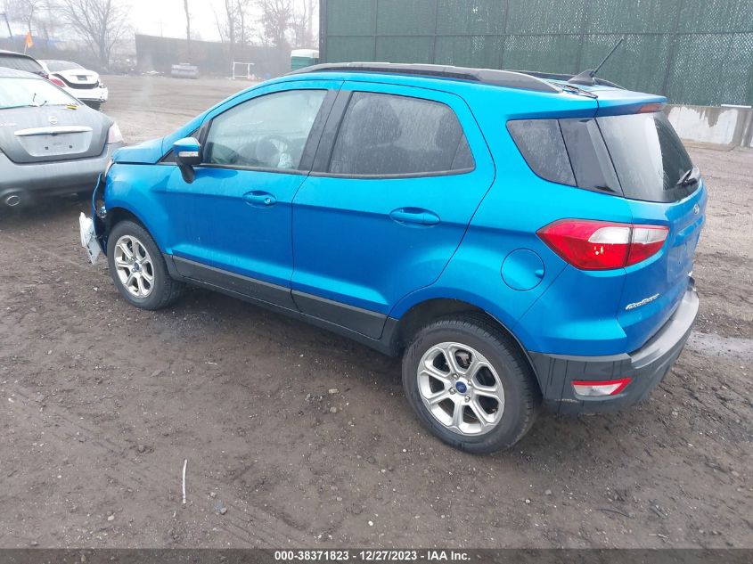 2020 Ford Ecosport Se VIN: MAJ6S3GLXLC334261 Lot: 38371823