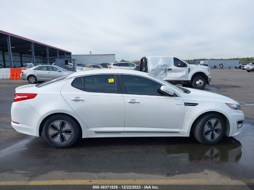 2013 Kia Optima Hybrid Lx VIN: KNAGM4AD5D5059658 Lot: 38371828