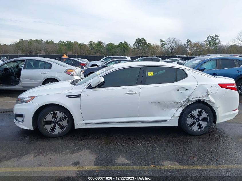 2013 Kia Optima Hybrid Lx VIN: KNAGM4AD5D5059658 Lot: 38371828