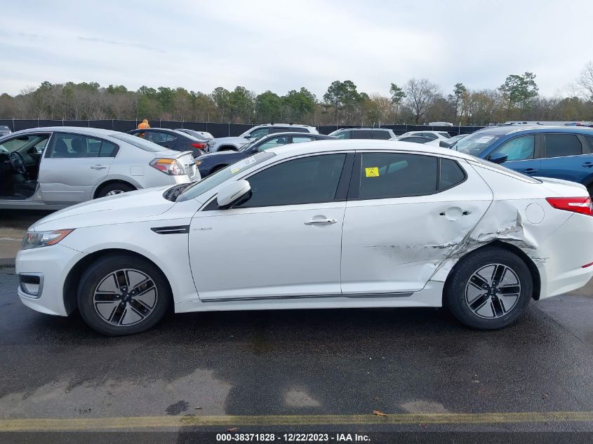 2013 Kia Optima Hybrid Lx VIN: KNAGM4AD5D5059658 Lot: 38371828