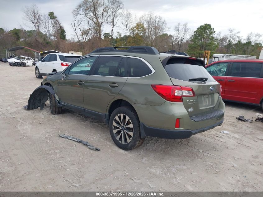 2017 Subaru Outback 3.6R Limited VIN: 4S4BSENC6H3236967 Lot: 38371995
