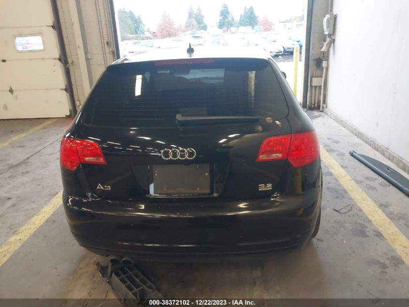 2008 Audi A3 3.2 VIN: WAUKD78P38A118392 Lot: 38372102