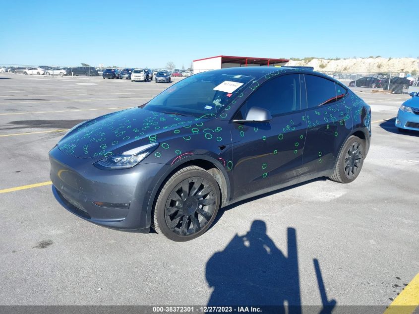 2021 Tesla Model Y Long Range Dual Motor All-Wheel Drive VIN: 5YJYGDEE2MF254391 Lot: 38372301