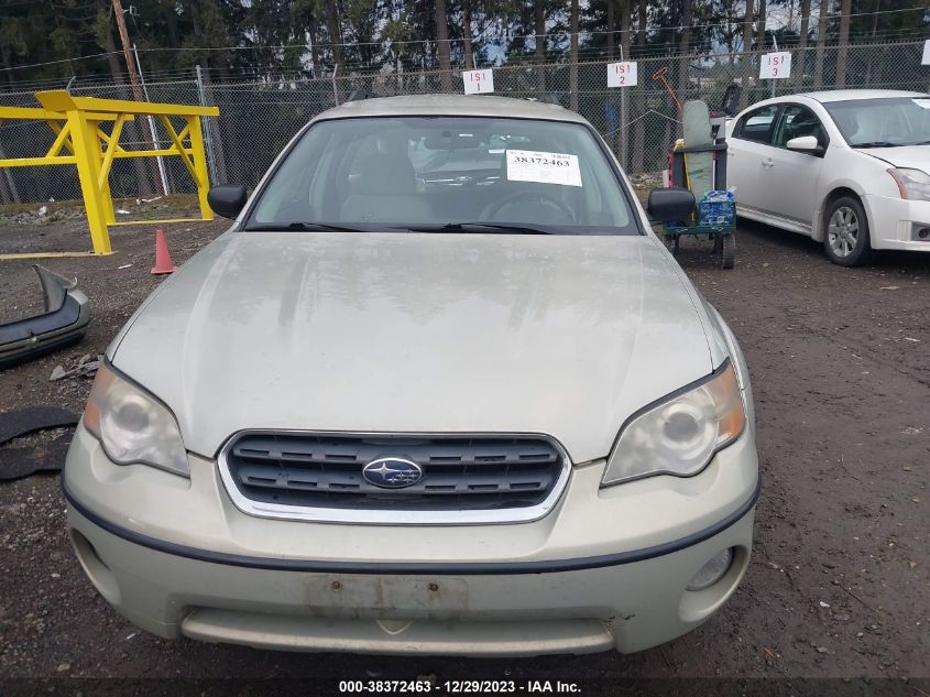 2007 Subaru Outback 2.5I Basic VIN: 4S4BP61C376325390 Lot: 38372463