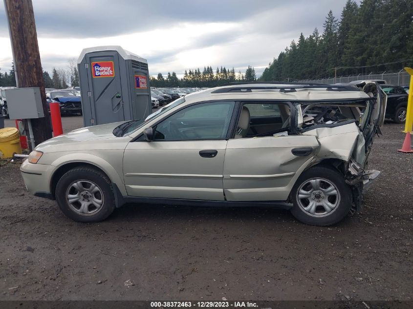 2007 Subaru Outback 2.5I Basic VIN: 4S4BP61C376325390 Lot: 38372463