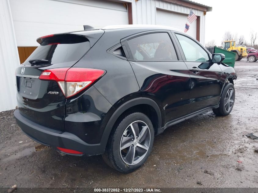 2022 Honda Hr-V Awd Ex-L VIN: 3CZRU6H74NM712879 Lot: 38372852