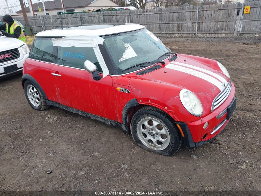 2005 Mini Cooper VIN: WMWRC33485TC58271 Lot: 38373114