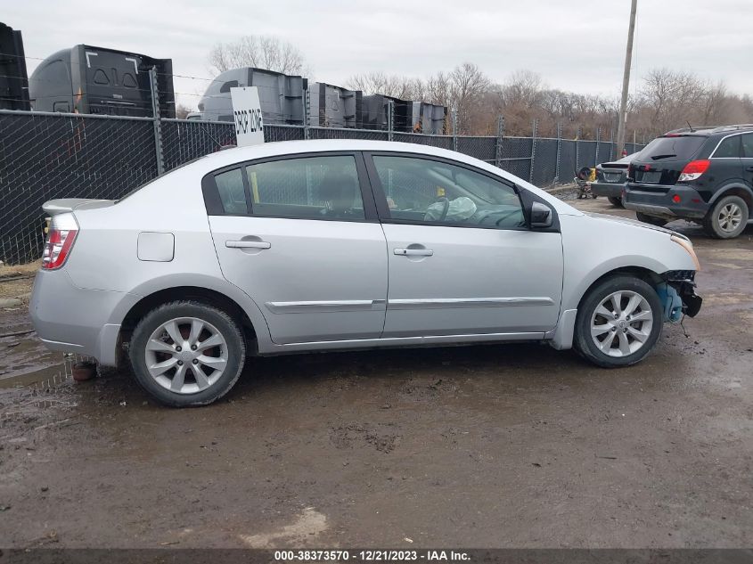 2012 Nissan Sentra 2.0 Sl VIN: 3N1AB6AP5CL712706 Lot: 38373570