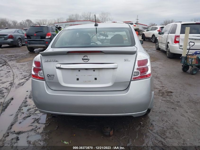 2012 Nissan Sentra 2.0 Sl VIN: 3N1AB6AP5CL712706 Lot: 38373570