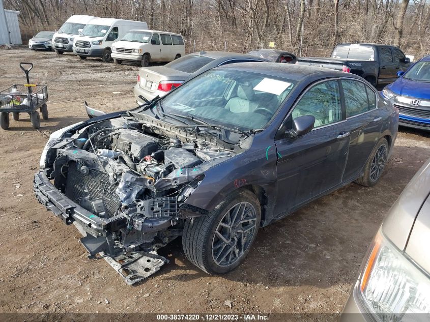 1HGCR2F38GA055155 2016 Honda Accord Lx