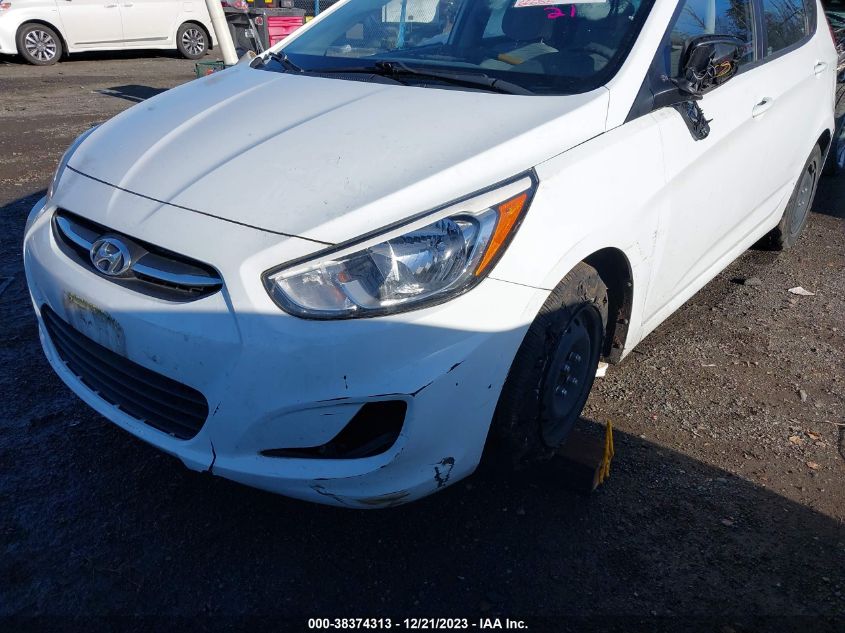 2016 Hyundai Accent Se VIN: KMHCT5AE1GU255086 Lot: 38374313