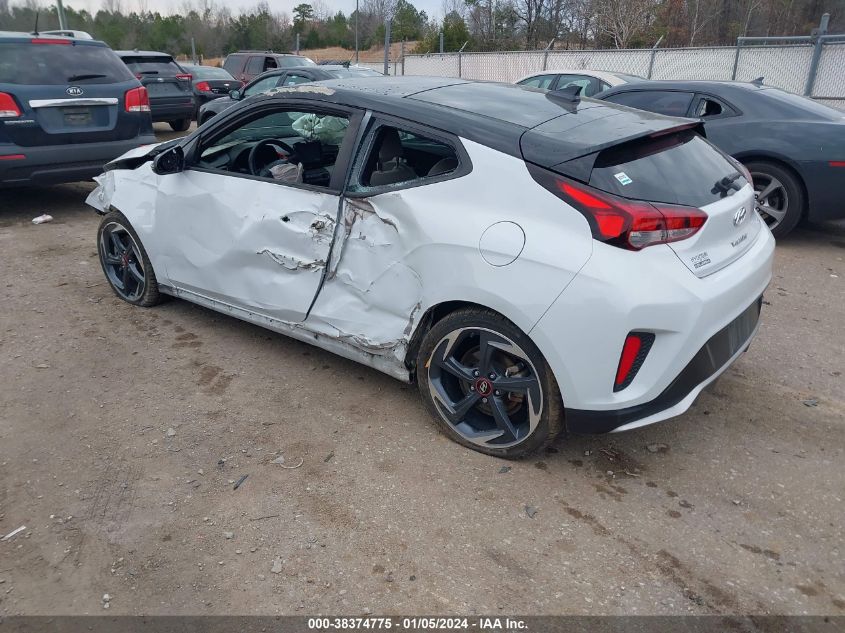 2019 Hyundai Veloster Turbo Ultimate VIN: KMHTH6AB2KU008617 Lot: 38374775