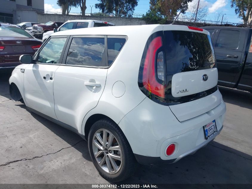 2017 Kia Soul + VIN: KNDJP3A54H7444433 Lot: 38374782