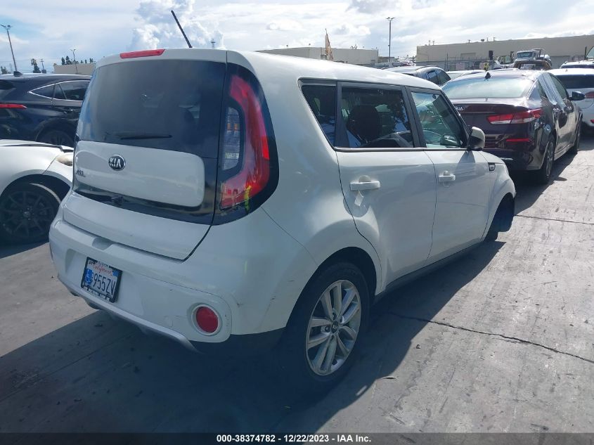 2017 Kia Soul + VIN: KNDJP3A54H7444433 Lot: 38374782