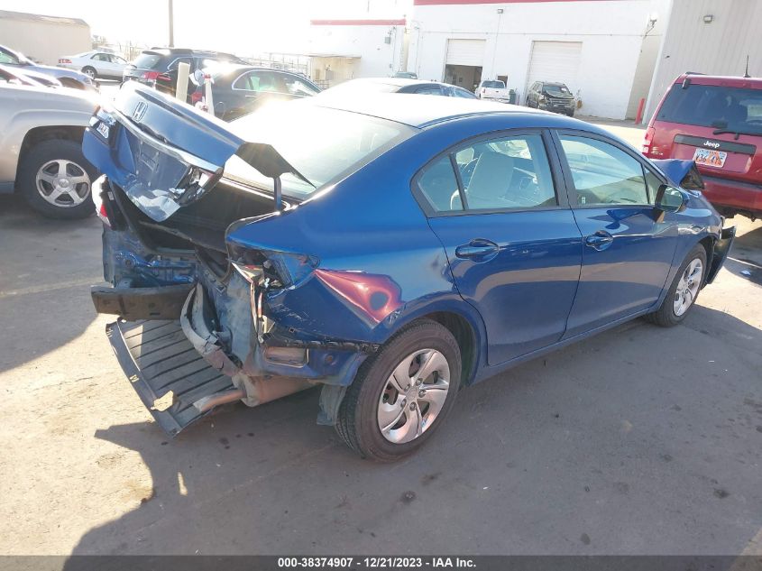 2014 Honda Civic Lx VIN: 19XFB2F52EE247828 Lot: 38374907