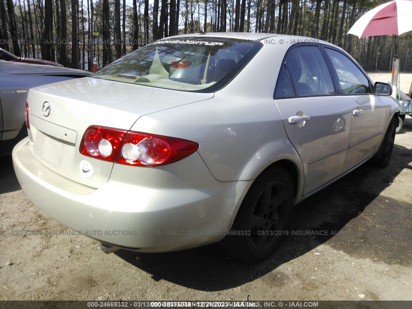 2004 Mazda Mazda6 I VIN: 1YVFP80C445N54563 Lot: 38375039