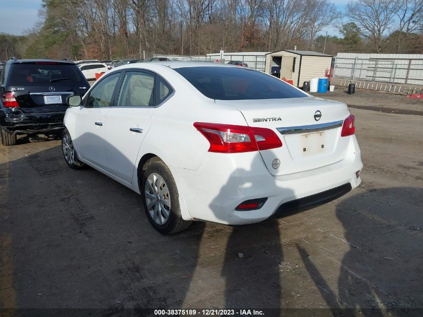 2017 Nissan Sentra S VIN: 3N1AB7AP3HY244197 Lot: 38375189