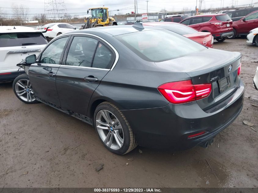 2017 BMW 330I xDrive VIN: WBA8D9G33HNU65606 Lot: 38375593