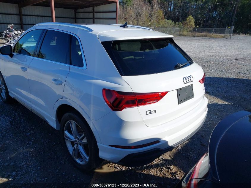 2020 Audi Q3 Premium 45 Tfsi S Line Quattro Tiptronic VIN: WA1DECF31L1090547 Lot: 38376123