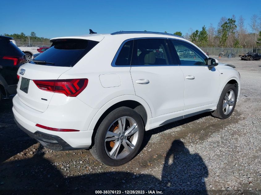 2020 Audi Q3 Premium 45 Tfsi S Line Quattro Tiptronic VIN: WA1DECF31L1090547 Lot: 38376123