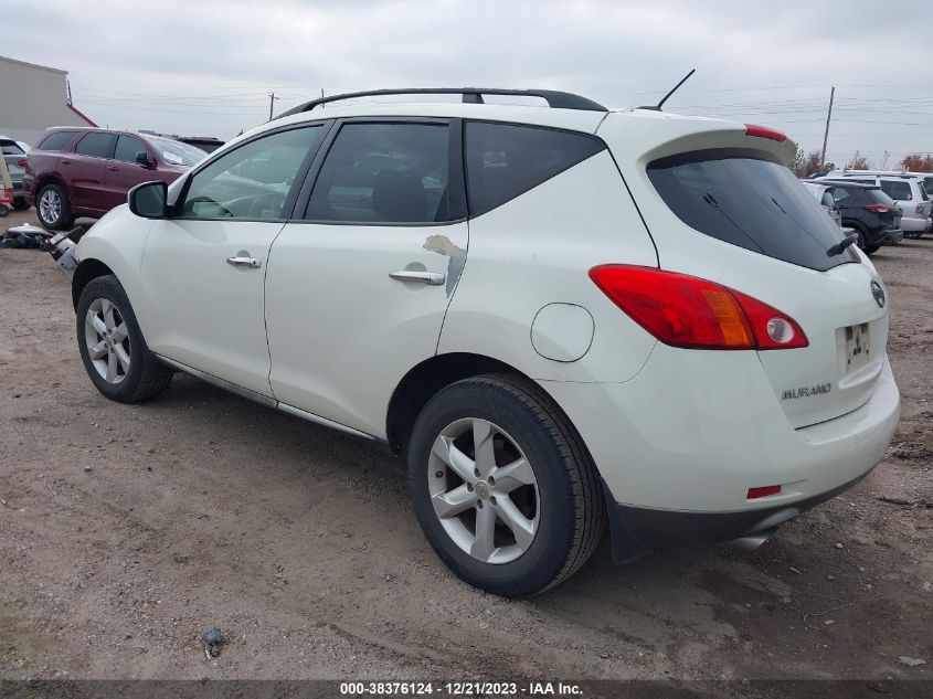 2009 Nissan Murano Sl VIN: JN8AZ18U79W030361 Lot: 38376124