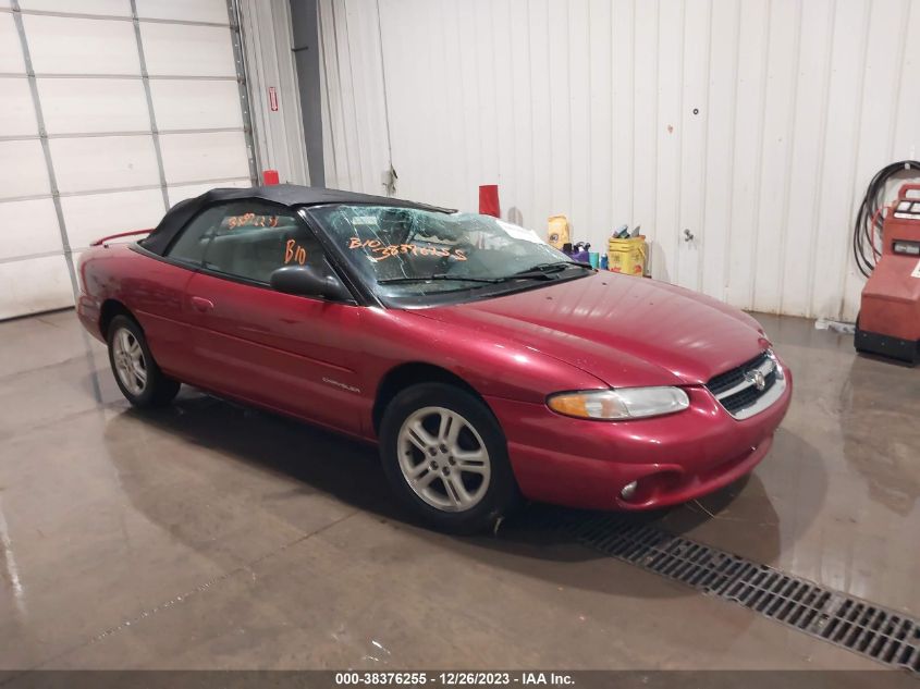 1997 Chrysler Sebring Jxi VIN: 3C3EL55H9VT543581 Lot: 38376255