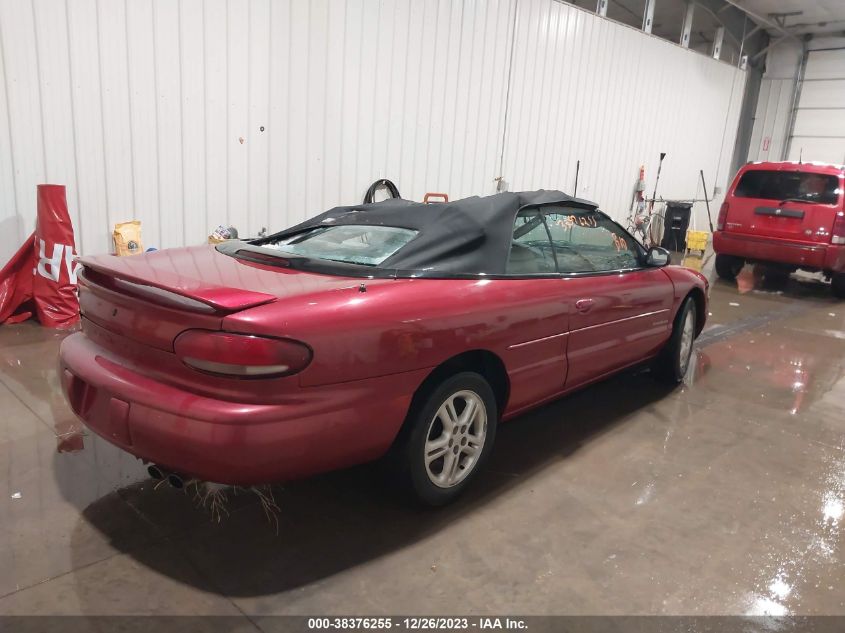 1997 Chrysler Sebring Jxi VIN: 3C3EL55H9VT543581 Lot: 38376255